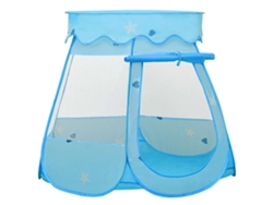 Tienda de juegos infantil con 250 pelotas, 102x102x82 cm, azul