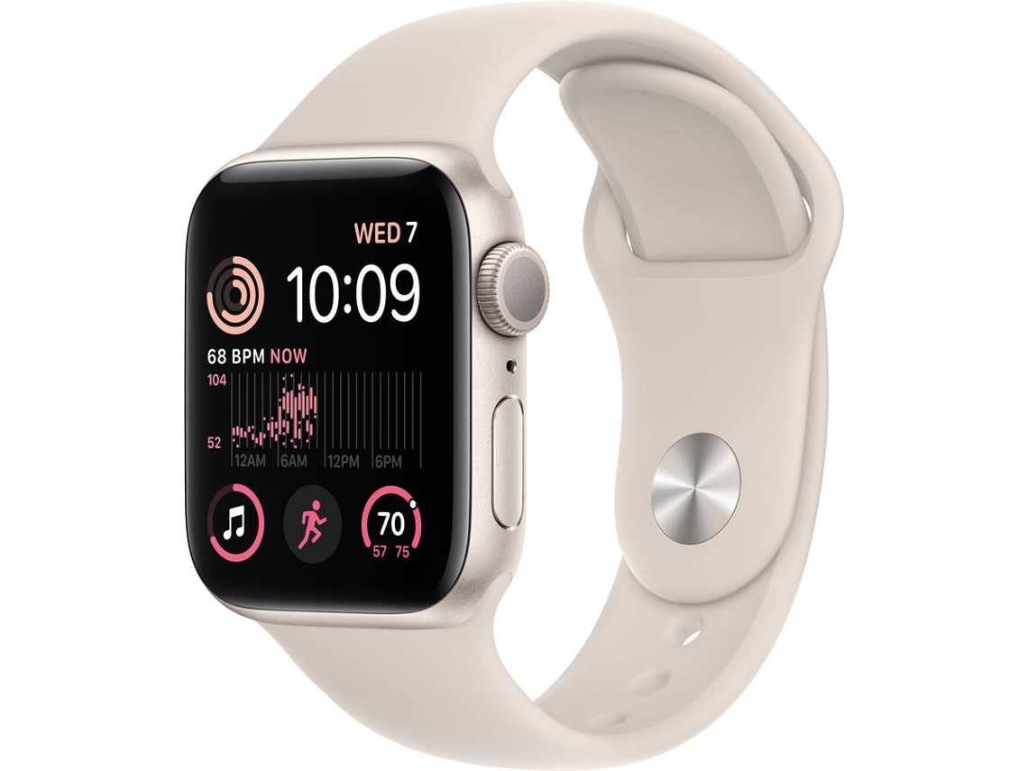 APPLE Watch SE GPS 40 mm Blanco Estrella con Correa Deportiva Blanco Estrella