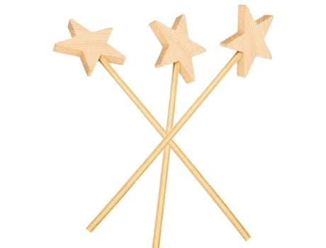 20 varitas mágicas de madera 23 cm ARTEMIO