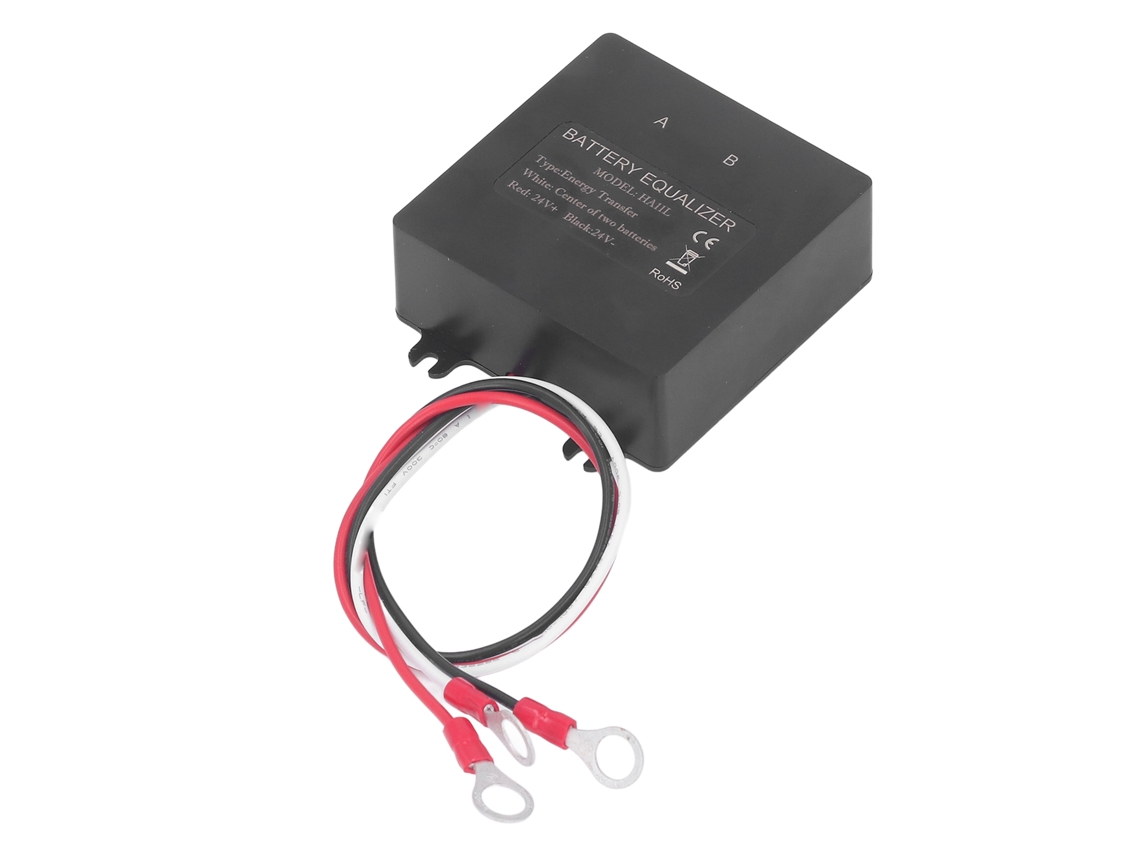 Ecualizador de batería de 24 V con pantalla LED. Equilibrio automático de voltaje para baterías de NiMH y fosfato de hierro y litio.