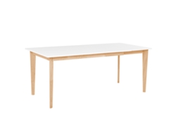 Mesa de comedor BELIANI Sola de MDF Blanco 90x180x75