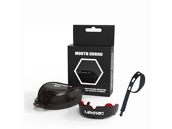 Protectores bucales recortables, aptos para rugby, muay thai y taekwondo (negro y rojo)