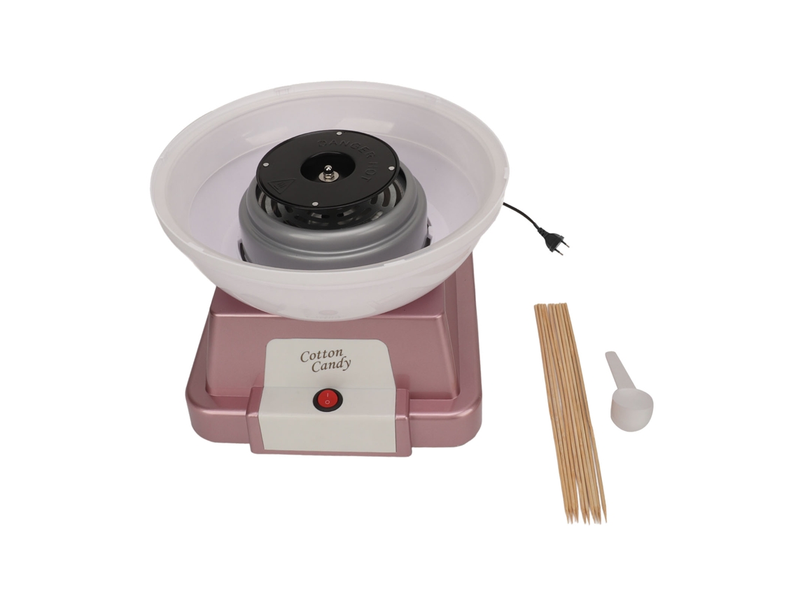Máquina Doméstica De Algodón De Azúcar Silenciosa Y Fácil De Usar, Con Palitos Y Cuchara, Enchufe Europeo De 220 V.