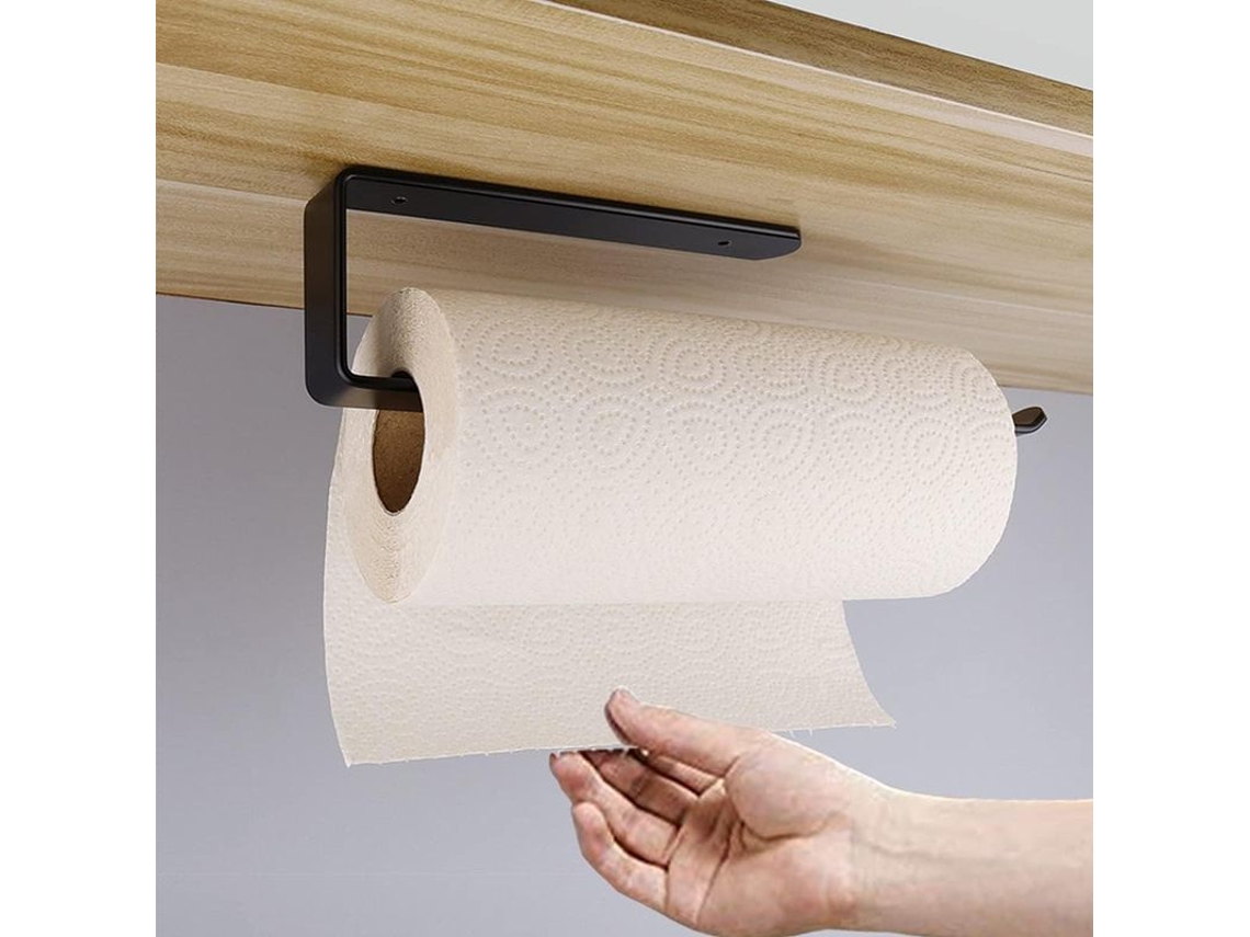 Rebe - Soporte autoadhesivo para papel higiénico de cocina - No requiere taladrar - Para cocina y baño, montaje en pared