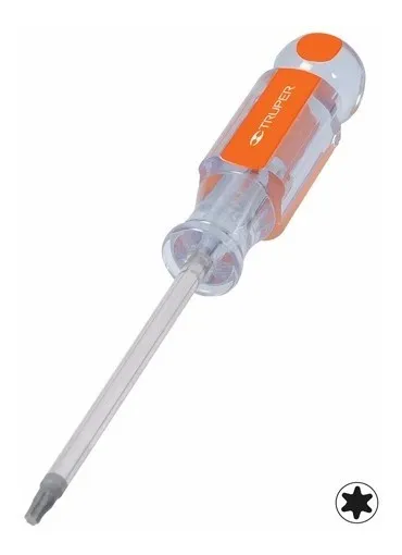Destornillador Torx T27 Truper con punta magnética y mango acrílicovayotoy
