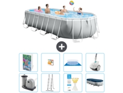 Intex Piscina Prism Frame Oval - 610x305x122 Cm - 9-peças S590