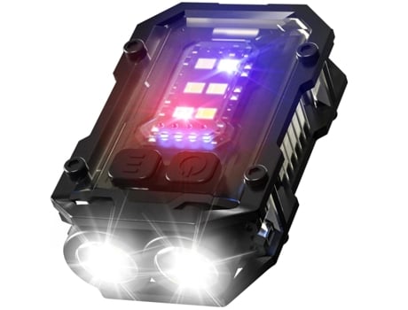 LED superbrillante recargable de 15.000 lúmenes con pantalla LCD de potencia, enfoque ajustable CHRONUS 5 modos de luz potente antorcha (negro)