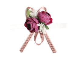 Ramillete Floral de flores para muñeca de boda, 2 uds., con rosa y hoja para mano NEVEANCE