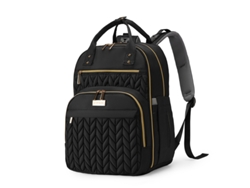 Mochila de viaje para pañales, mochila de viaje para bebé con cambiador, correa para cochecito y bolsa térmica negra Hexinyigjly