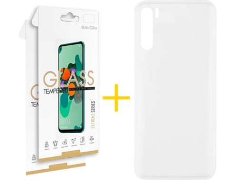 Kit Funda + 2 Protectores de Pantalla Oppo A91 SKYHE Liso (Transparente)