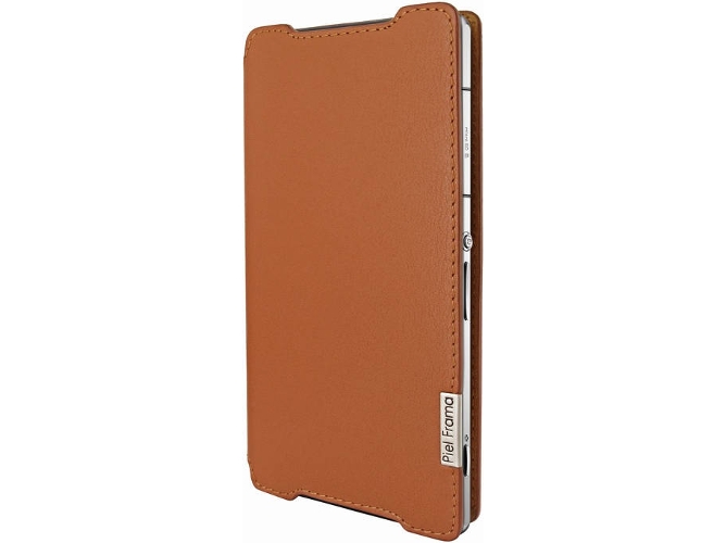 Funda Sony Xperia Z2 PIEL FRAMA U667C Marrón