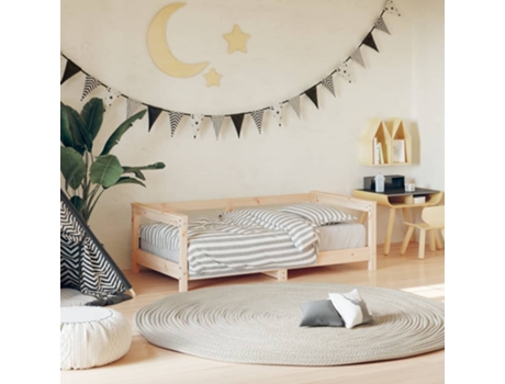 Estructura De Cama Para Niños VIDAXL Marrón Madera (70x140 cm)