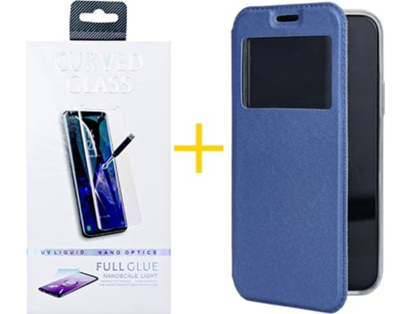 Carcasa + Protector de Pantalla para Samsung Galaxy S22 Plus 5G ACCETEL Azul