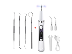 Escáner dental ultrasónico eléctrico, 5 modos, elimina sarro y sarro. Mdug (juego)