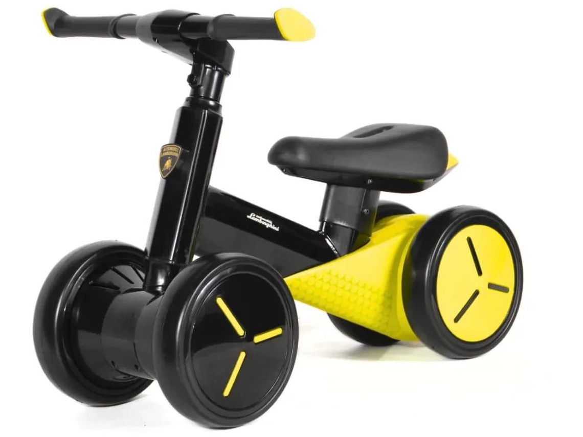 Bicicleta Sin Pedales Niños - Lamborghini Mini - Hasta 3 Años - Amarillo