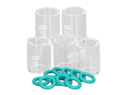 Set De Vasos De Vidrio Para Soldadura Con 5 Vasos Y 10 Anillos O, Compatible Con Wp 9 20 25 17 18 26, Consumibles De Soldadura