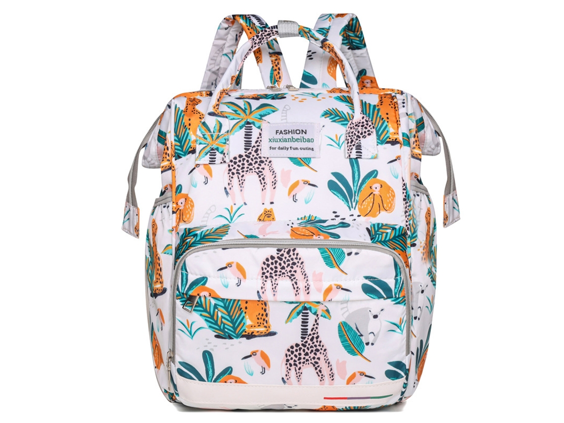 Mochila premamá CZHHMART con cambiador para viajes, estampado de jungla.