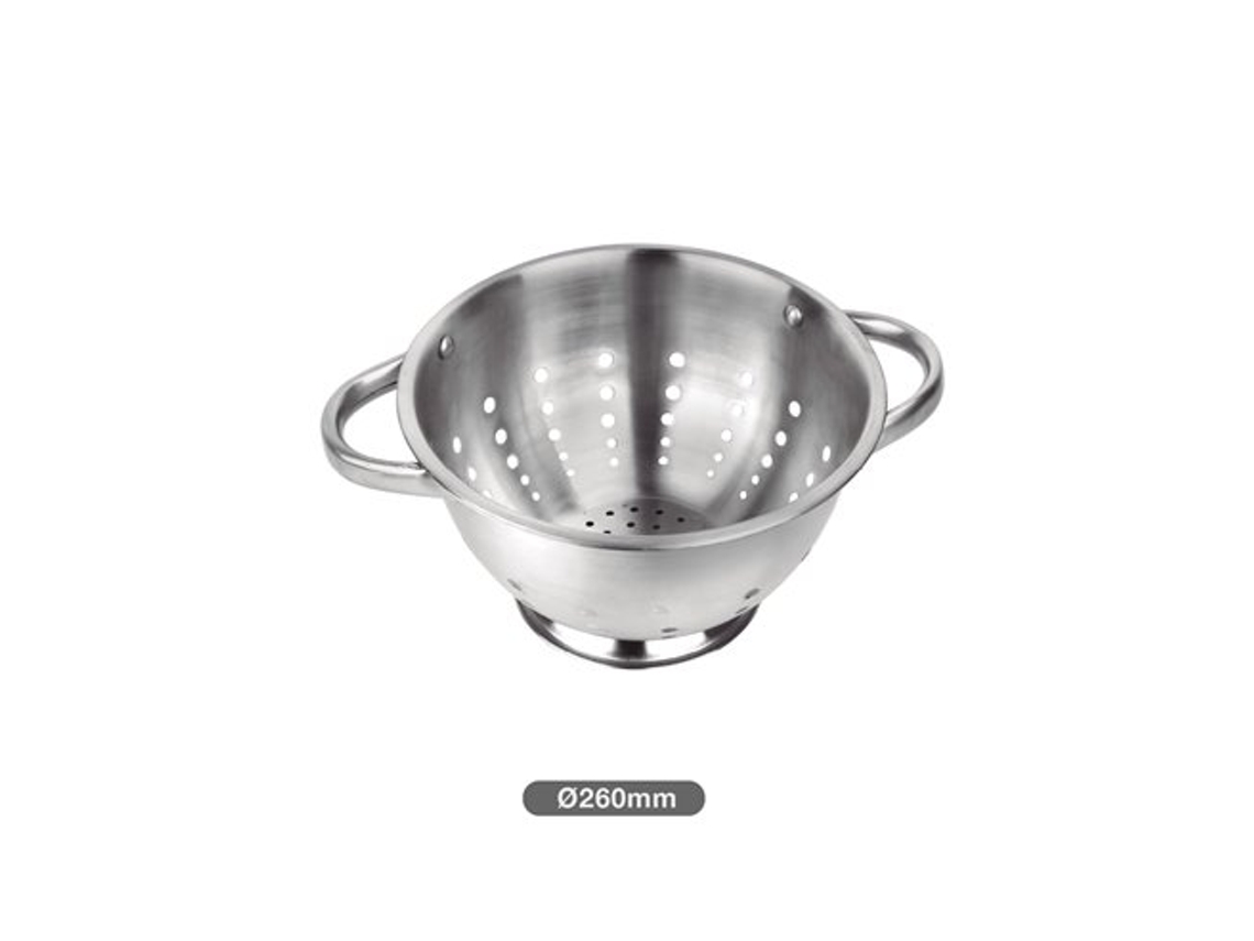 Escurridor Con Asas Acero Inox Ø21,8cm