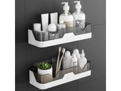 Juego De 2 Estantes De Ducha Adhesivos Para Baño Y Cocina