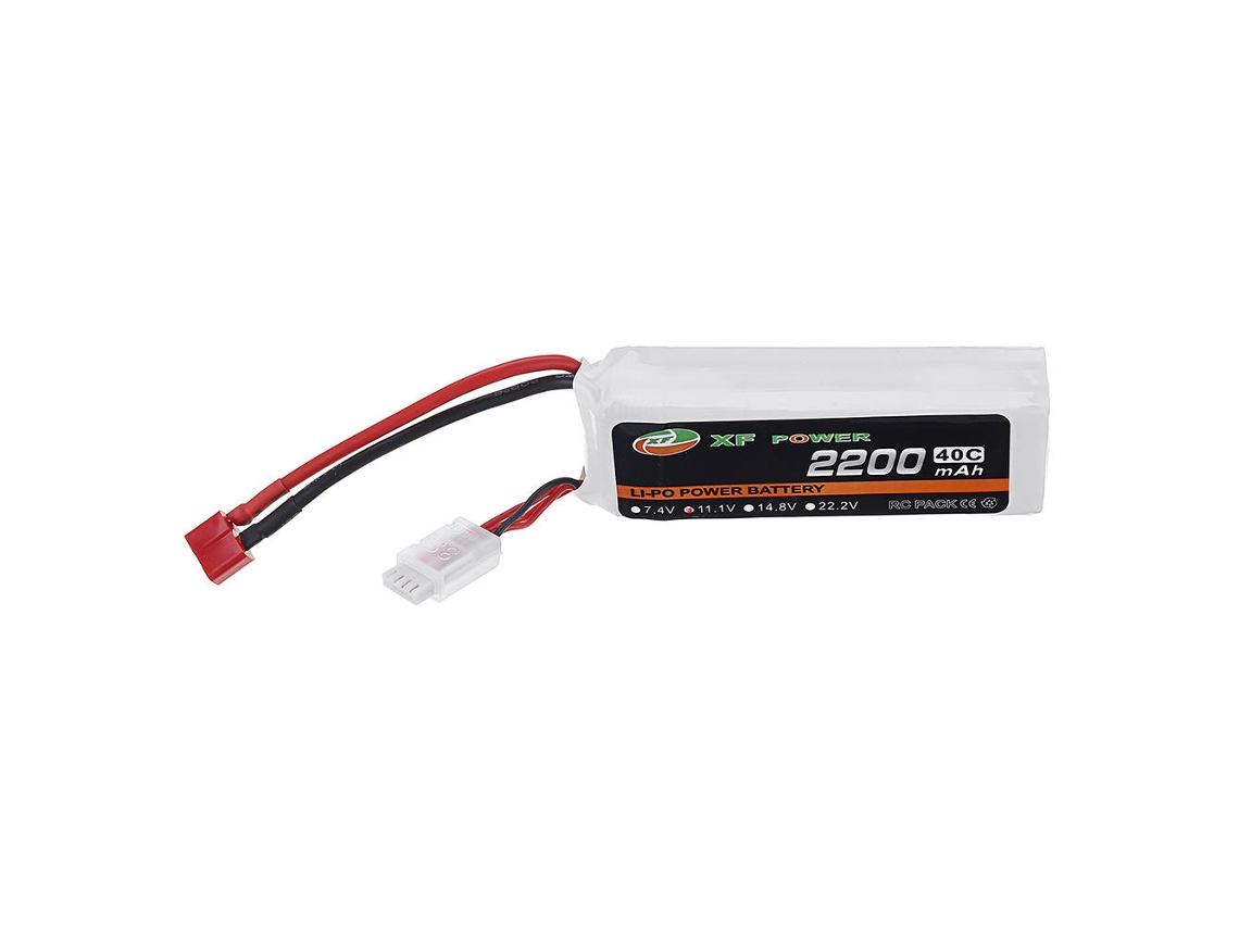 Batería Lipo Xf Power de 111 V, 2200 mAh, 40 C, 3 s, conector T para coche y helicóptero RC