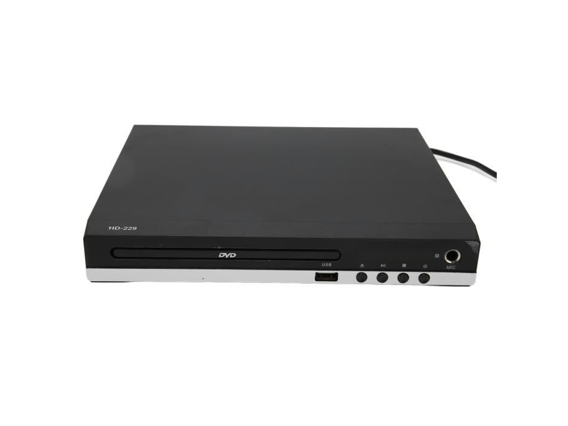 Reproductor de Dvd Rom compacto Mini reproductor de Dvd 1080P soporte salida AV Control remoto Cassette interfaz de sonido enchufe de la UE HURRISE