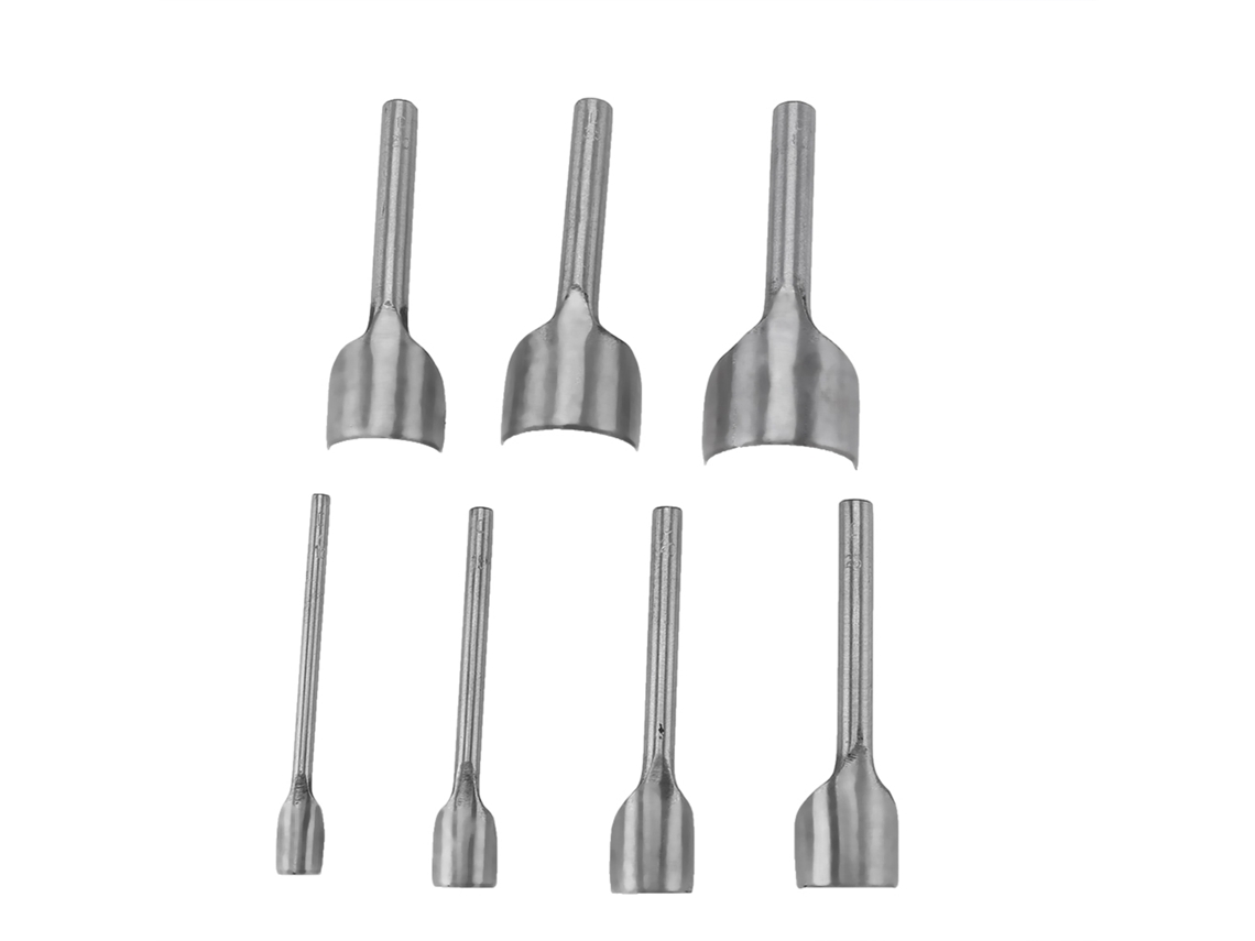 Kit de artesanía en cuero de 7 piezas con cortador y máquina de coser.