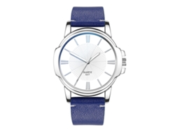 Reloj De Pulsera De Cuarzo Informal Y Moderno Con Elegante Correa De Pu - Regalo (azul)