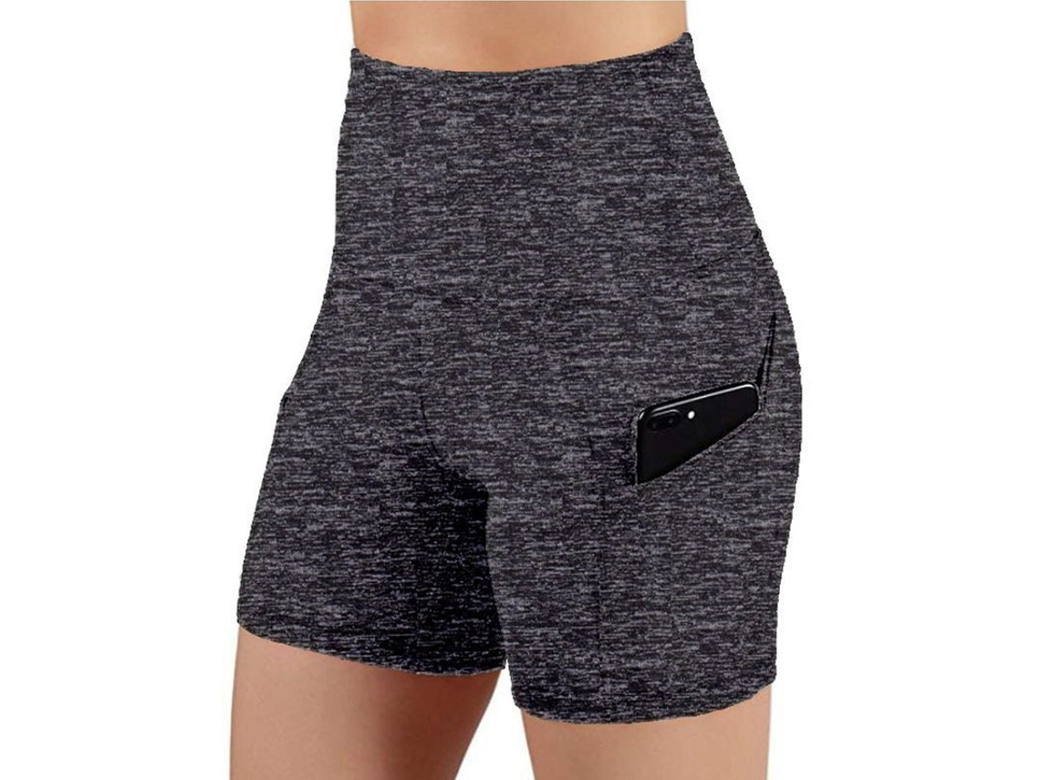 2026-pantalones Cortos Deportivos De Cadera Alta Para Mujer Con 2 Bolsillos Laterales Para Yoga Ejercicio Y Fitness