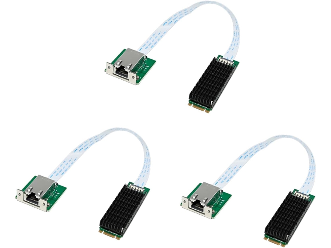 Tarjeta De Red 3x M2 B+m Con Puerto 10gbe, Adaptador Ethernet Rj45, Servidor De Control Industrial Aqc107