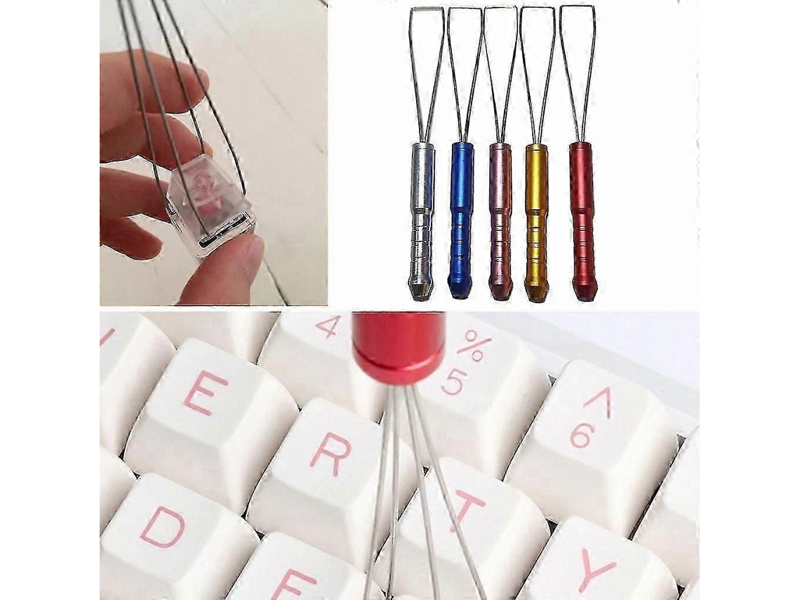 Herramienta multifuncional para extraer teclas, ideal para la limpieza y el mantenimiento de teclados. ELECTVAULT1
