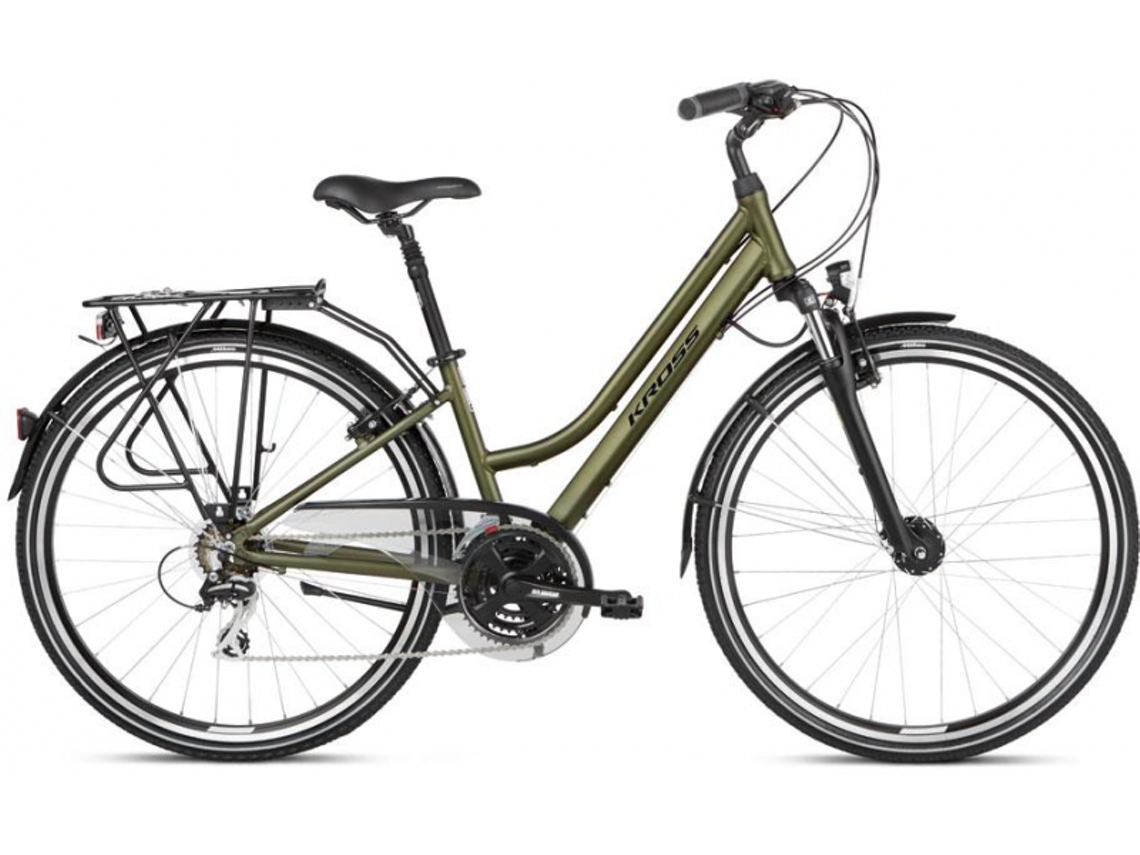 Bicicleta KROSS Trans 3.0 Khaki-Black Lady Krtr3Z17