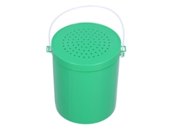 Cubo Portátil Para Cebo De Pesca Con Gusanos, Plástico Transpirable Con Asa, Caja De Herramientas
