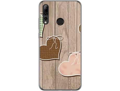 Carcasa Huawei P Smart + Plus 2019 TUMUNDOSMARTPHONE Corazones Madera Multicolor