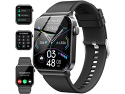 Reloj inteligente 1 85 Reloj inteligente Responder/Hacer llamadas Rastreador de ejercicios Impermeable Ip68 Más de 100 modos deportivos Monitor de YEMAESRE