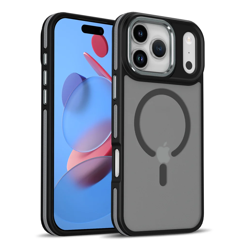 (iphone 11 Pro Max, Negro) Funda Magnética Para Iphone Con Soporte Para Carga Inalámbrica Magsafe.