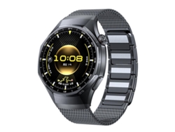 Bracelete Para Huawei Watch Gt 6 Pro - Aço Inoxidável Magnético - Formato De I - Botão De Pressão Cinza Titânio