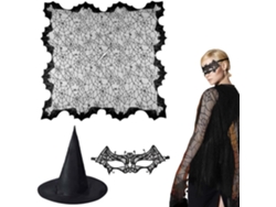 Capa de bruja, telaraña, disfraz de bruja para Halloween, disfraz de bruja vampiro, Id Vayotoy