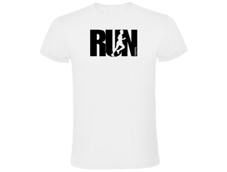 Camiseta de Hombre para Running KRUSKIS Word Run Blanco (L)