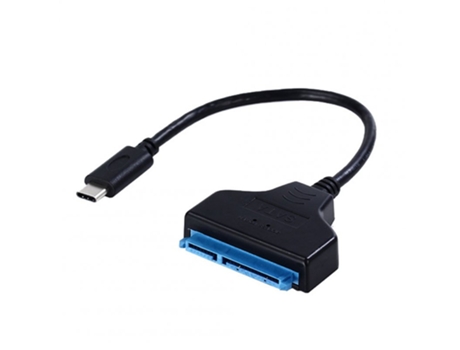 Cable Tipo C USB 3.1 a SATA HDD SSD Cable adaptador 0.2m Soporte 2.5 pulgadas Almacenamiento de gran capacidad negro