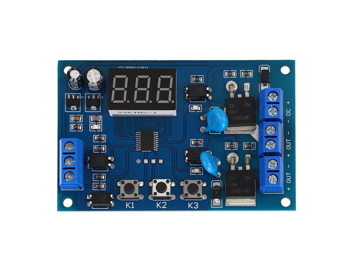 Módulo De Relé De Retardo Programable De Doble Vía Con Protección Contra Conexión Inversa Para Coche Dc 7‑30v
