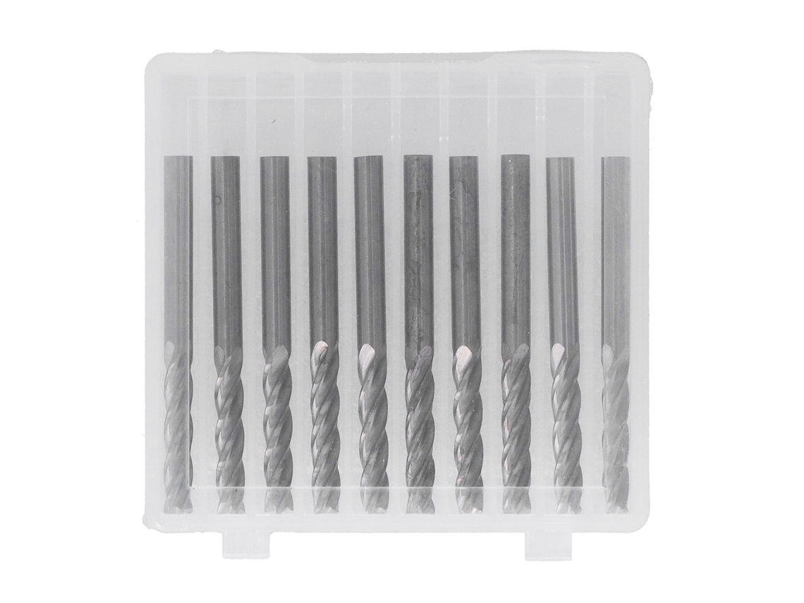 10 Unidades De Fresas De 4 Ranuras Sin Rebabas Para Máquinas De Grabado, Cuchillas De 3,175 X 15 Mm Para Acrílico, Mdf