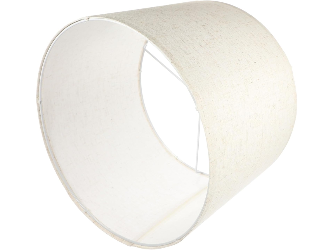 Pantalla Redonda De Lino Beige Para Lámparas De Mesa Y Pared, Fácil De Cuidar, Ideal Para Cocina Y Hotel.