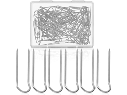 100 Alfileres De Metal En Forma De Horquilla Para Coser, Patchwork, Alfileres Rectos En Forma De U Para Manualidades Y Costura De Broches.