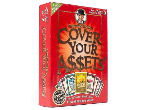 Juego de Cartas Cover Your Assets - Juegos De Cartas Juegos De Mesa Juegos De Fiesta (Edad Mínima: 3 Años - Dificultad: Intermedia)