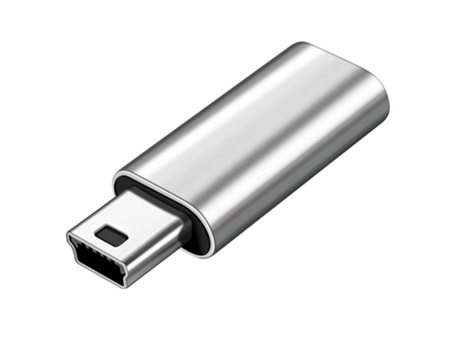 Adaptador de cargador universal de alto rendimiento, ahorro de espacio, carga rápida, convertidor de cable de datos públicos de bus tipo C a mini U...