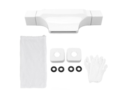 Ducha de baño de pared de cobre blanco
