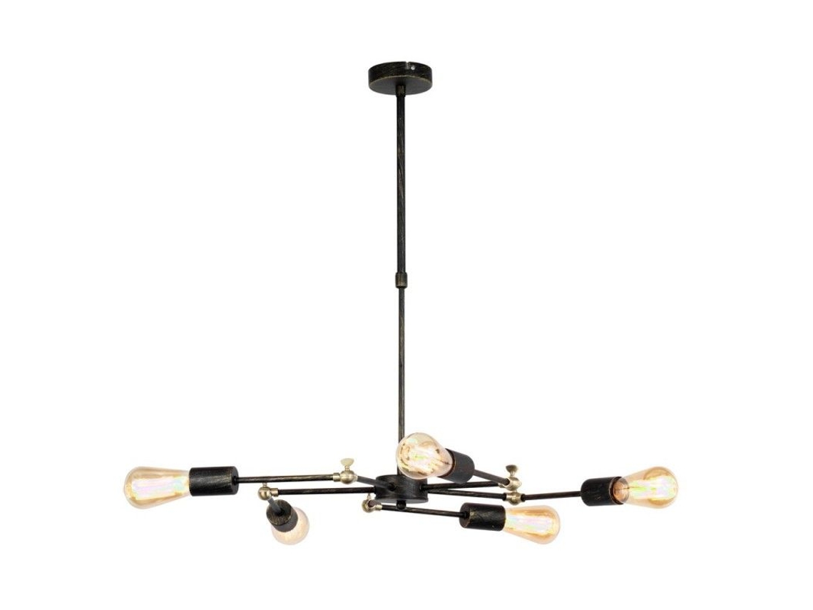 Atomic New Plomo Plafón 5 Brazos Cr 99-618-05-180 CRISTALRECORD