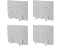 4 Paneles Divisores De Oficina De Fieltro, Paneles Acústicos De Fieltro Para Protección