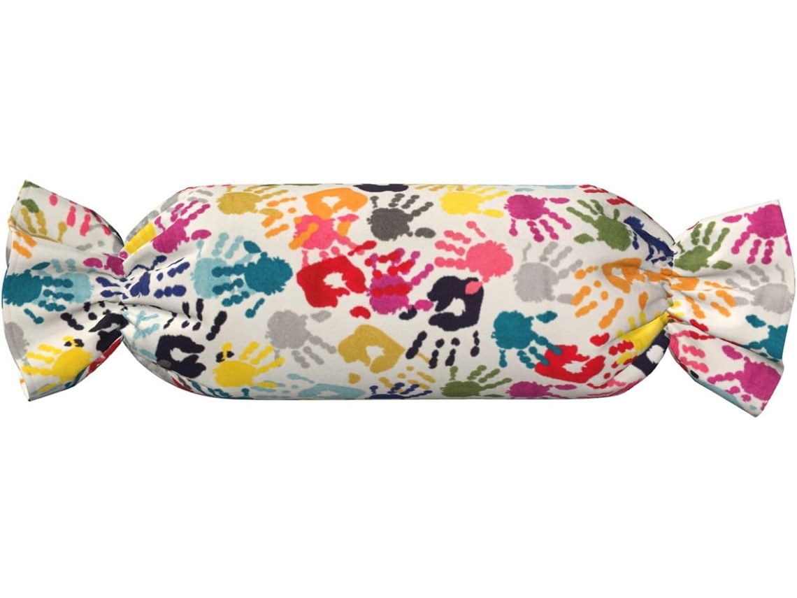 Almohada Cilíndrica Forma Caramelo Felpa Poliéster Espuma Viscoelástica Resistentes Ajustable Fácil Soporte