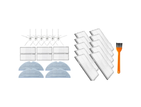 Paños de fregona de Cepillo Lateral con paquete de 16 filtros Hepa para Robot aspirador Xiaomi Roborock S7 T7S T7Plus T7Splus
